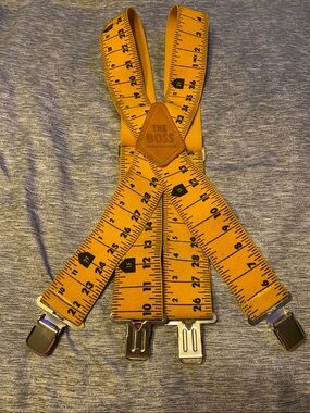The Boss Portable Products Tape Measure Suspenders Novelty Gag Gift